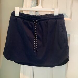 Navy Blue Skort with Drawstring